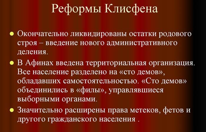 Реформы Клисфена